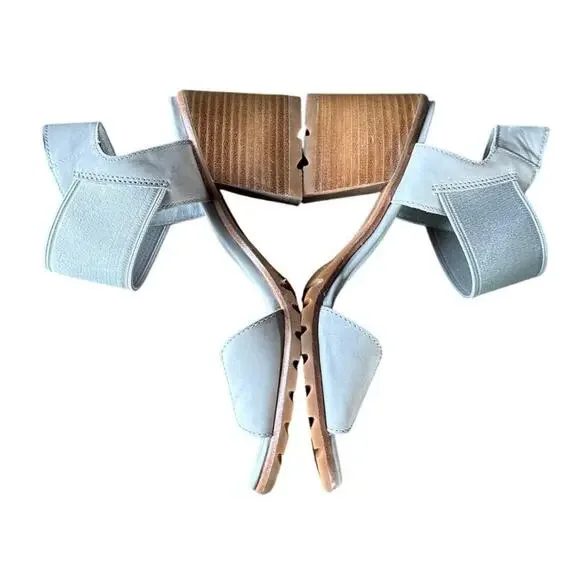 Sorel Nadia™ Leather Block Heeled Sandal Women’s Size 7.5 in Dove Gray EUC - Picture 5 of 10